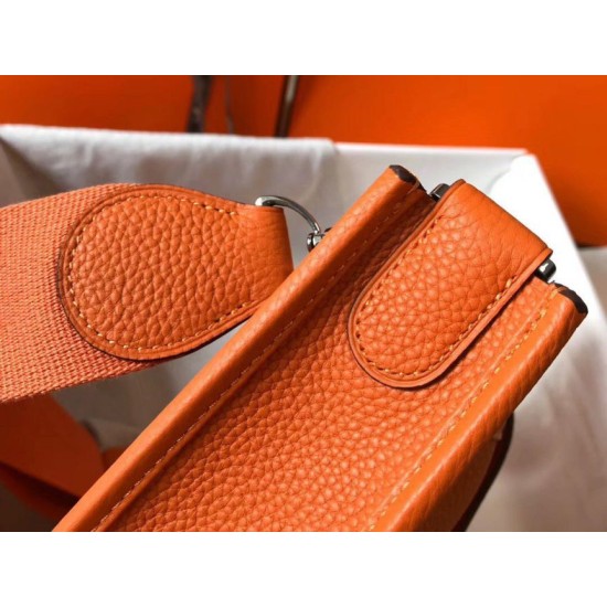 Hermes Evelyne III 29 PM Borse Firmate Replica Arancione Clemence qualità specchio Replica Perfette Hermes Evelyne III 29 PM Borse Firmate Arancione Clemence imitazioni