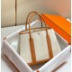 Hermes Garden Party 36cm Borsa Replica Toile e Oro qualità specchio Replica Perfette Hermes Garden Party 36cm Borsa 1:1 Toile e Oro imitazioni
