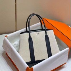 Hermes Garden Party 36cm Borse Imitazioni Toile e Nero Replica Replica Perfette Hermes Garden Party 36cm Borse Imitazioni Toile e Nero imitazioni