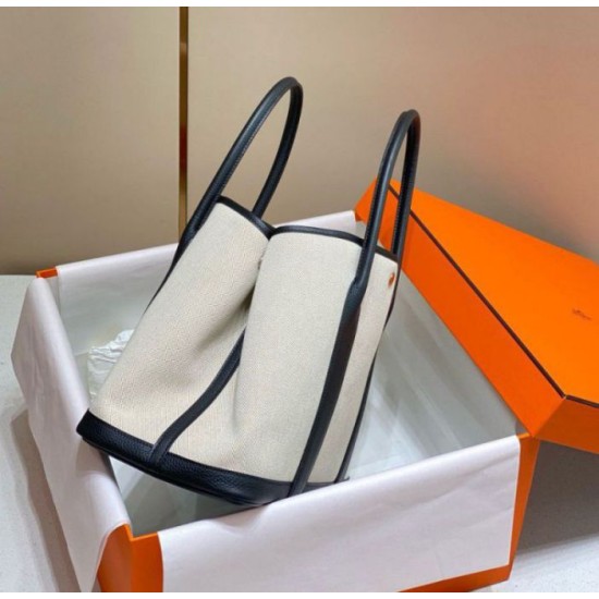Hermes Garden Party 36cm Borse Imitazioni Toile e Nero Replica Replica Perfette Hermes Garden Party 36cm Borse Imitazioni Toile e Nero imitazioni