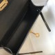 Hermes Kelly Mini II Borsa Nero Embossed Crocodile Replica Replica Perfette Hermes Kelly Mini II Borsa Nero Embossed Crocodile imitazioni