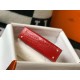 Hermes Kelly Mini II Borsa Rosso Embossed Crocodile Replica Replica Perfette Hermes Kelly Mini II Borsa Rosso Embossed Crocodile imitazioni