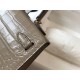 Hermes Kelly Mini II Borsa Taupe Embossed Crocodile Replica Replica Perfette Hermes Kelly Mini II Borsa Taupe Embossed Crocodile imitazioni