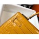 Replica Perfette Hermes Kelly Mini II Borsa Yellow Embossed Crocodile imitazioni
