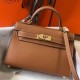 Hermes Kelly Mini II replica Gold Epsom qualità specchio Replica Perfette Hermes Kelly Mini II Gold Epsom imitazioni