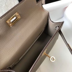 Hermes Kelly Mini II Borsa Gris Asphalt Epsom Replica Replica Perfette Hermes Kelly Mini II Borsa Gris Asphalt Epsom imitazioni