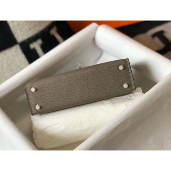 Hermes Kelly Mini II Borsa Gris Asphalt Epsom Replica Replica Perfette Hermes Kelly Mini II Borsa Gris Asphalt Epsom imitazioni
