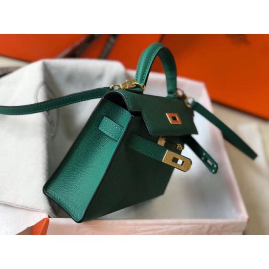 Hermes Kelly Mini II Borsa Malachite Epsom Replica Replica Perfette Hermes Kelly Mini II Borsa Malachite Epsom imitazioni