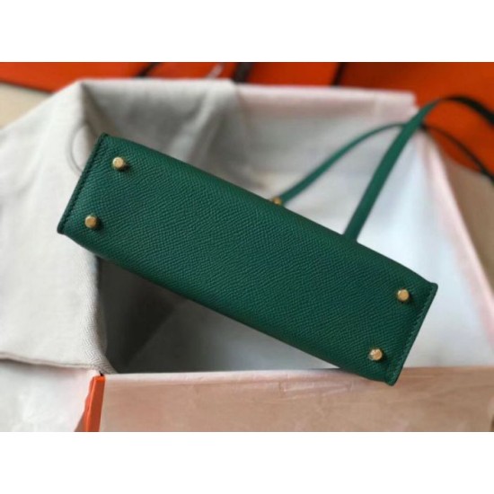 Hermes Kelly Mini II Borsa Malachite Epsom Replica Replica Perfette Hermes Kelly Mini II Borsa Malachite Epsom imitazioni