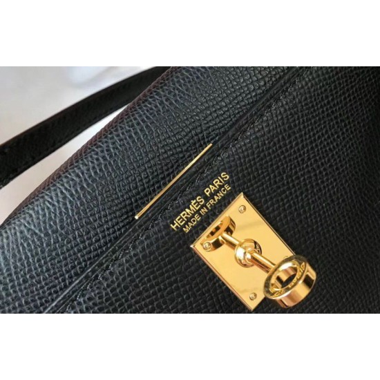 Hermes Kelly Mini II Imitazioni borse griffate Nero Epsom Replica Replica Perfette Hermes Kelly Mini II Imitazioni borse griffate Nero Epsom imitazioni