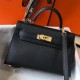 Hermes Kelly Mini II Imitazioni borse griffate Nero Epsom Replica Replica Perfette Hermes Kelly Mini II Imitazioni borse griffate Nero Epsom imitazioni