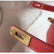 Hermes Kelly Mini II replica Rouge Vif Epsom qualità specchio Replica Perfette Hermes Kelly Mini II Rouge Vif Epsom imitazioni