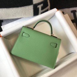 Hermes Kelly Mini II Borsa Vert Criquet Epsom Replica Replica Perfette Hermes Kelly Mini II Borsa Vert Criquet Epsom imitazioni