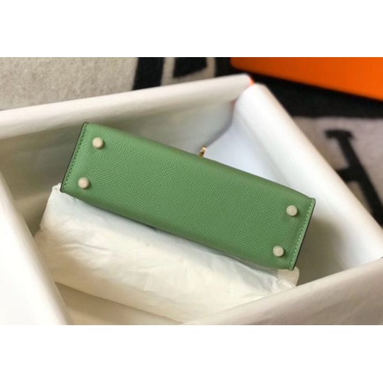 Hermes Kelly Mini II Borsa Vert Criquet Epsom Replica Replica Perfette Hermes Kelly Mini II Borsa Vert Criquet Epsom imitazioni