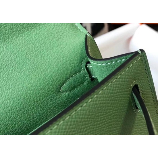 Hermes Kelly Mini II Borsa Vert Criquet Epsom Replica Replica Perfette Hermes Kelly Mini II Borsa Vert Criquet Epsom imitazioni