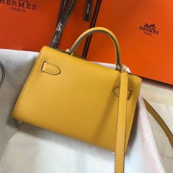Borse Imitazioni Hermes Kelly Mini II gialla Epsom Replica Replica Perfette Borse Imitazioni Hermes Kelly Mini II gialla Epsom imitazioni