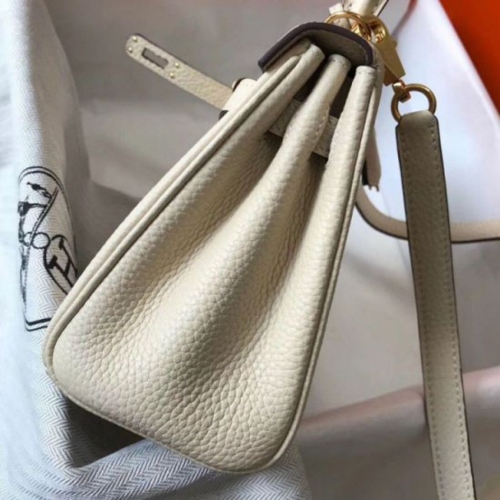 Borsa Hermes Mini Kelly 20cm Craie Clemence Replica Replica Perfette Borsa Hermes Mini Kelly 20cm Craie Clemence imitazioni