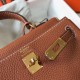 Replica Perfette Borse Imitazioni Hermes Mini Kelly 20cm marrone Clemence imitazioni