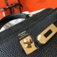 Borsa Hermes Mini Kelly 20cm nera Clemence Replica Replica Perfette Borsa Hermes Mini Kelly 20cm nera Clemence imitazioni
