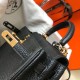 Borsa Hermes Mini Kelly 20cm nera Clemence Replica Replica Perfette Borsa Hermes Mini Kelly 20cm nera Clemence imitazioni
