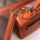 Hermes Mini Kelly 20cm Borse Replica Arancione Clemence qualità specchio Replica Perfette Hermes Mini Kelly 20cm Borse Arancione Clemence imitazioni
