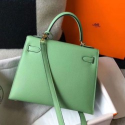 Hermes Kelly 25cm Sellier Borsa Vert Criquet Epsom Replica Replica Perfette Hermes Kelly 25cm Sellier Borsa Vert Criquet Epsom imitazioni