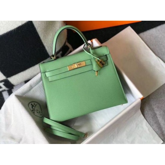 Hermes Kelly 25cm Sellier Borsa Vert Criquet Epsom Replica Replica Perfette Hermes Kelly 25cm Sellier Borsa Vert Criquet Epsom imitazioni