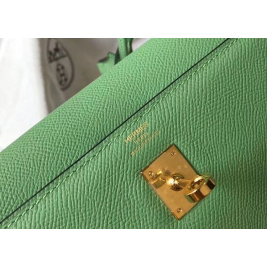 Hermes Kelly 25cm Sellier Borsa Vert Criquet Epsom Replica Replica Perfette Hermes Kelly 25cm Sellier Borsa Vert Criquet Epsom imitazioni
