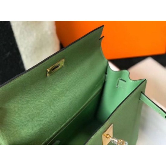 Hermes Kelly 25cm Sellier Borsa Vert Criquet Epsom Replica Replica Perfette Hermes Kelly 25cm Sellier Borsa Vert Criquet Epsom imitazioni