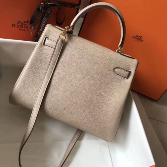 Hermes Kelly 28cm Retourne Replica Perfetta Argile Clemence qualità specchio Replica Perfette Hermes Kelly 28cm Retourne Perfetta Argile Clemence imitazioni