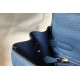 Borsa Hermes Kelly 28cm Retourne blu agata Clemence Replica Replica Perfette Borsa Hermes Kelly 28cm Retourne blu agata Clemence imitazioni