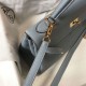 Hermes Kelly 28cm Retourne replica Blue Lin Clemence qualità specchio Replica Perfette Hermes Kelly 28cm Retourne Blue Lin Clemence imitazioni