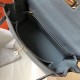 Hermes Kelly 28cm Retourne replica Blue Lin Clemence qualità specchio Replica Perfette Hermes Kelly 28cm Retourne Blue Lin Clemence imitazioni