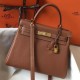 Replica Perfette Hermes Kelly 28cm Retourne Borsa Gold Clemence imitazioni