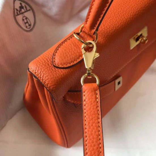 Hermes Kelly 28cm Retourne Borsa Orange Clemence Replica Replica Perfette Hermes Kelly 28cm Retourne Borsa Orange Clemence imitazioni