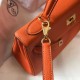 Hermes Kelly 28cm Retourne Borsa Orange Clemence Replica Replica Perfette Hermes Kelly 28cm Retourne Borsa Orange Clemence imitazioni