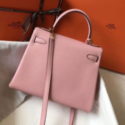 replica Hermes Kelly 28cm Retourne rosa Clemence qualità specchio Replica Perfette Hermes Kelly 28cm Retourne rosa Clemence imitazioni