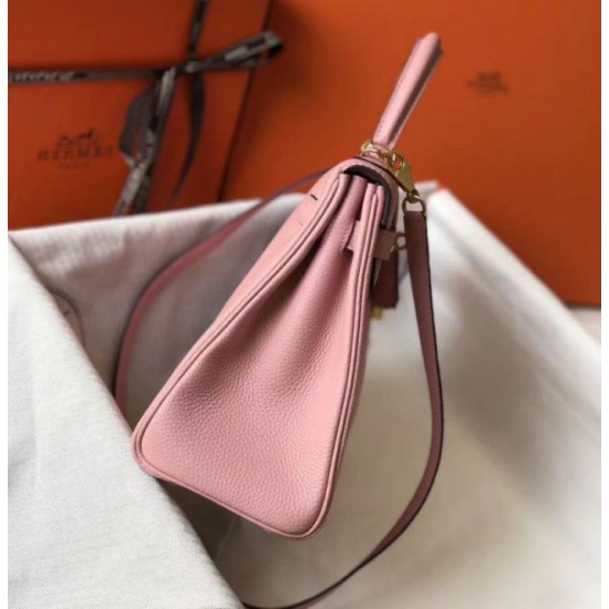 replica Hermes Kelly 28cm Retourne rosa Clemence qualità specchio Replica Perfette Hermes Kelly 28cm Retourne rosa Clemence imitazioni