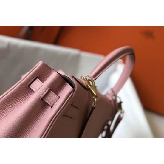 replica Hermes Kelly 28cm Retourne rosa Clemence qualità specchio Replica Perfette Hermes Kelly 28cm Retourne rosa Clemence imitazioni