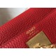 Borsa Hermes Kelly 28cm Retourne rossa Clemence Replica Replica Perfette Borsa Hermes Kelly 28cm Retourne rossa Clemence imitazioni