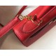 Borsa Hermes Kelly 28cm Retourne rossa Clemence Replica Replica Perfette Borsa Hermes Kelly 28cm Retourne rossa Clemence imitazioni