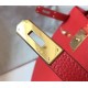 Borsa Hermes Kelly 28cm Retourne rossa Clemence Replica Replica Perfette Borsa Hermes Kelly 28cm Retourne rossa Clemence imitazioni