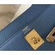 Borsa Hermes Kelly 32cm Retourne blu agata Clemence Replica Replica Perfette Borsa Hermes Kelly 32cm Retourne blu agata Clemence imitazioni