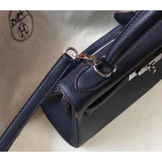 Hermes Kelly 32cm Retourne Borsa Blu Navy Clemence Replica Replica Perfette Hermes Kelly 32cm Retourne Borsa Blu Navy Clemence imitazioni