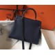 Hermes Kelly 32cm Retourne Borsa Blu Navy Clemence Replica Replica Perfette Hermes Kelly 32cm Retourne Borsa Blu Navy Clemence imitazioni