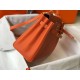 Hermes Kelly 32cm Retourne Borsa Arancione Clemence Replica Replica Perfette Hermes Kelly 32cm Retourne Borsa Arancione Clemence imitazioni