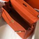 Hermes Kelly 32cm Retourne Borsa Arancione Clemence Replica Replica Perfette Hermes Kelly 32cm Retourne Borsa Arancione Clemence imitazioni