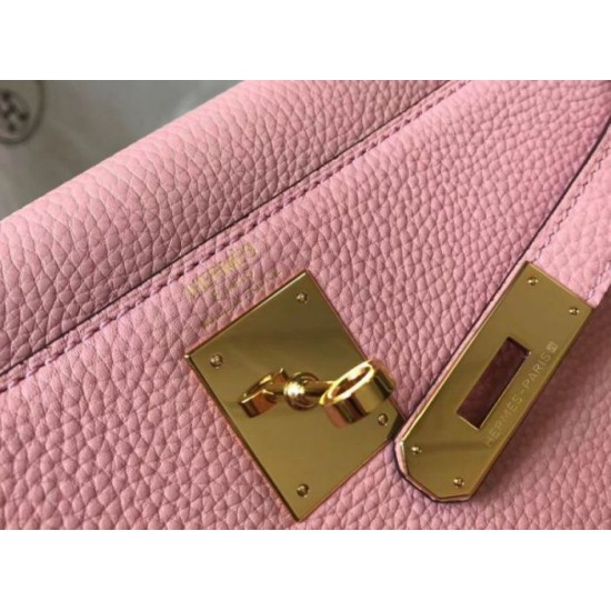 Hermes Kelly 32cm Retourne Borsa Rosa Clemence Replica Replica Perfette Hermes Kelly 32cm Retourne Borsa Rosa Clemence imitazioni