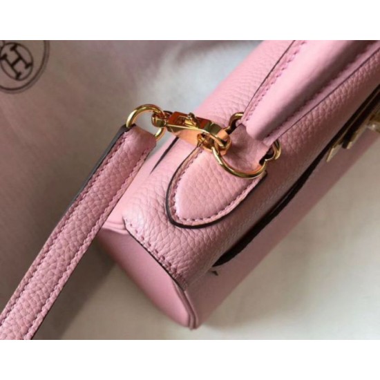 Hermes Kelly 32cm Retourne Borsa Rosa Clemence Replica Replica Perfette Hermes Kelly 32cm Retourne Borsa Rosa Clemence imitazioni
