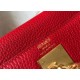 Hermes Kelly 32cm Retourne Borsa Replica Rossa Clemence qualità specchio Replica Perfette Hermes Kelly 32cm Retourne Borsa 1:1 Rossa Clemence imitazioni